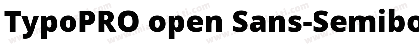TypoPRO open Sans-Semibold ltalic字体转换